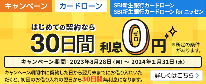 SBI新生銀行公式 SBI新生銀行カードローン（パソコン用ページ） | SBI