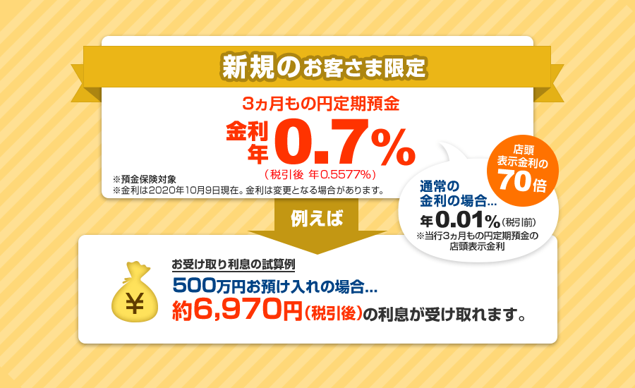 新規のお客さま限定